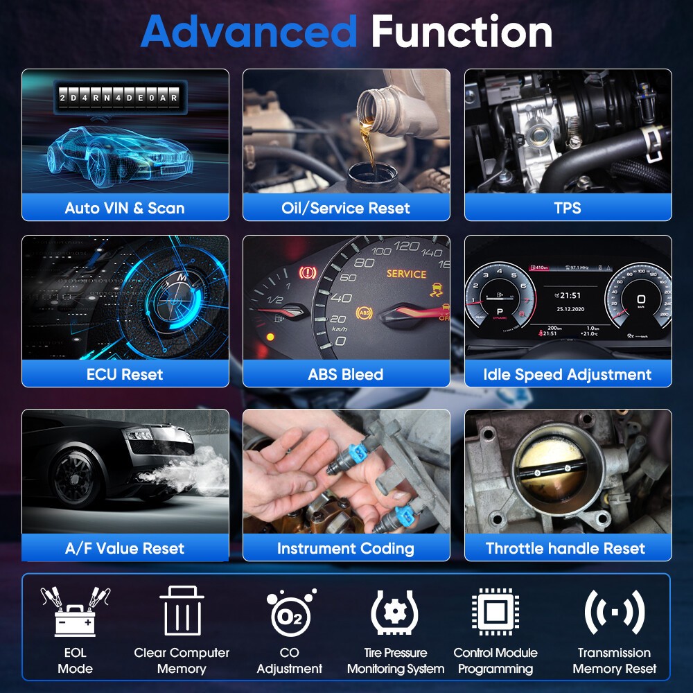 ANCEL MT700 OBD2 Motorcycle Diagnostic Tool All System ECU Coding Active Test