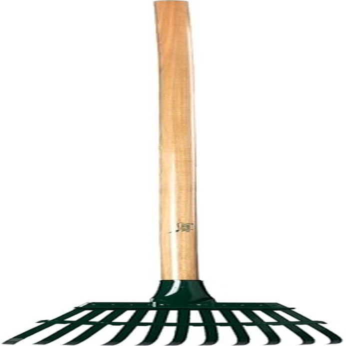 Flex-Steel Shrub Rake with 48 Inch Wood Handle, 8In