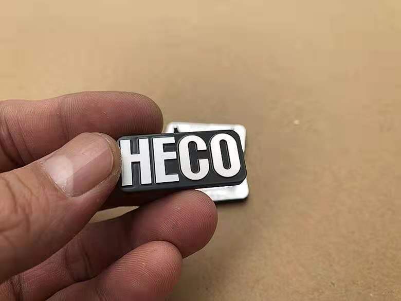 Heco Badge Emblem Logo Aluminun  Speaker Replacement Aftermarket