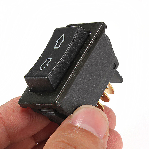 5-Pin Car Window Switch Spring-Back Winch Hoist Power Door Lock Up/Down 20A/12V