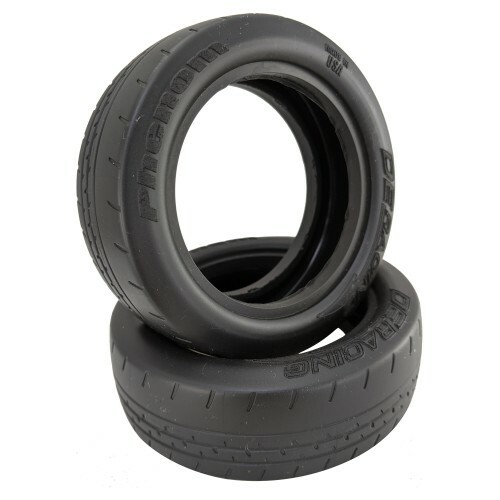 DE Racing Phenom D30 Super Soft Front 2wd Buggy Tires w/inserts 2pc DER-PBF-D30