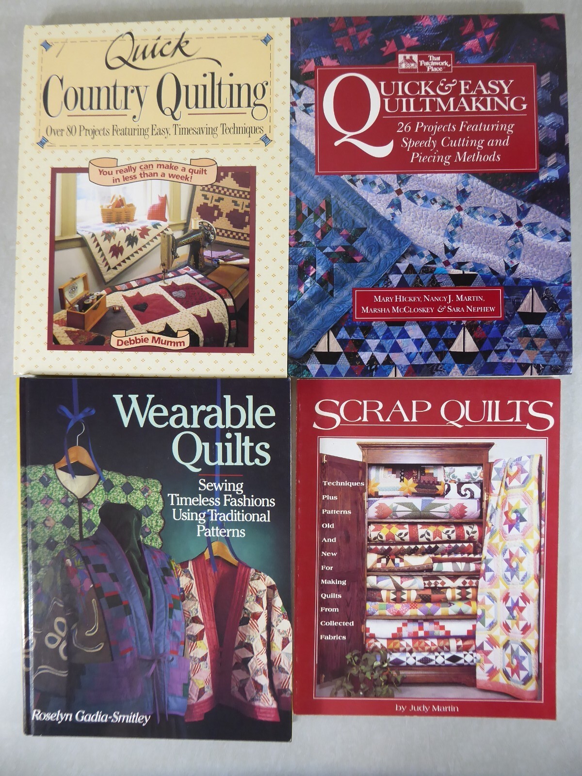 Quilting Books Lot of 4 Quilt Sewing Design Patterns Patchwork NICE