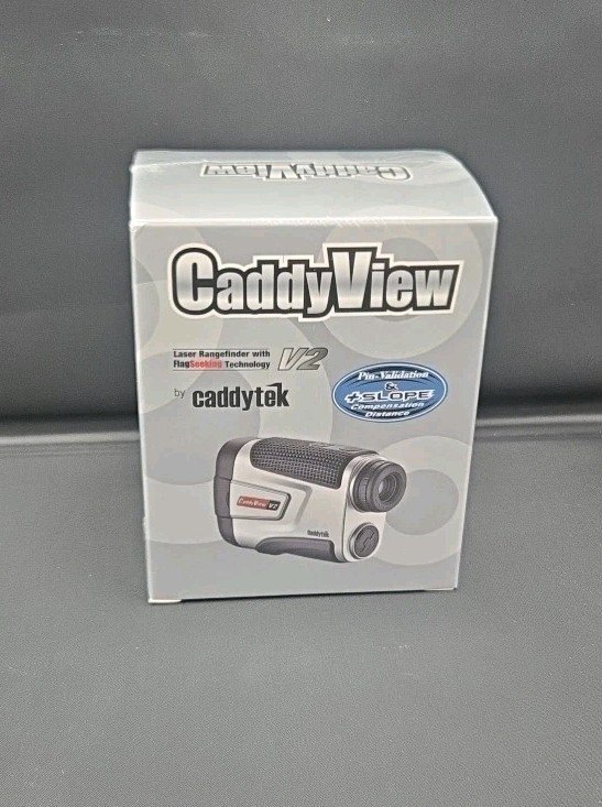Caddytek Golf Laser Rangefinder CaddyView V2 - Sealed - New In Box
