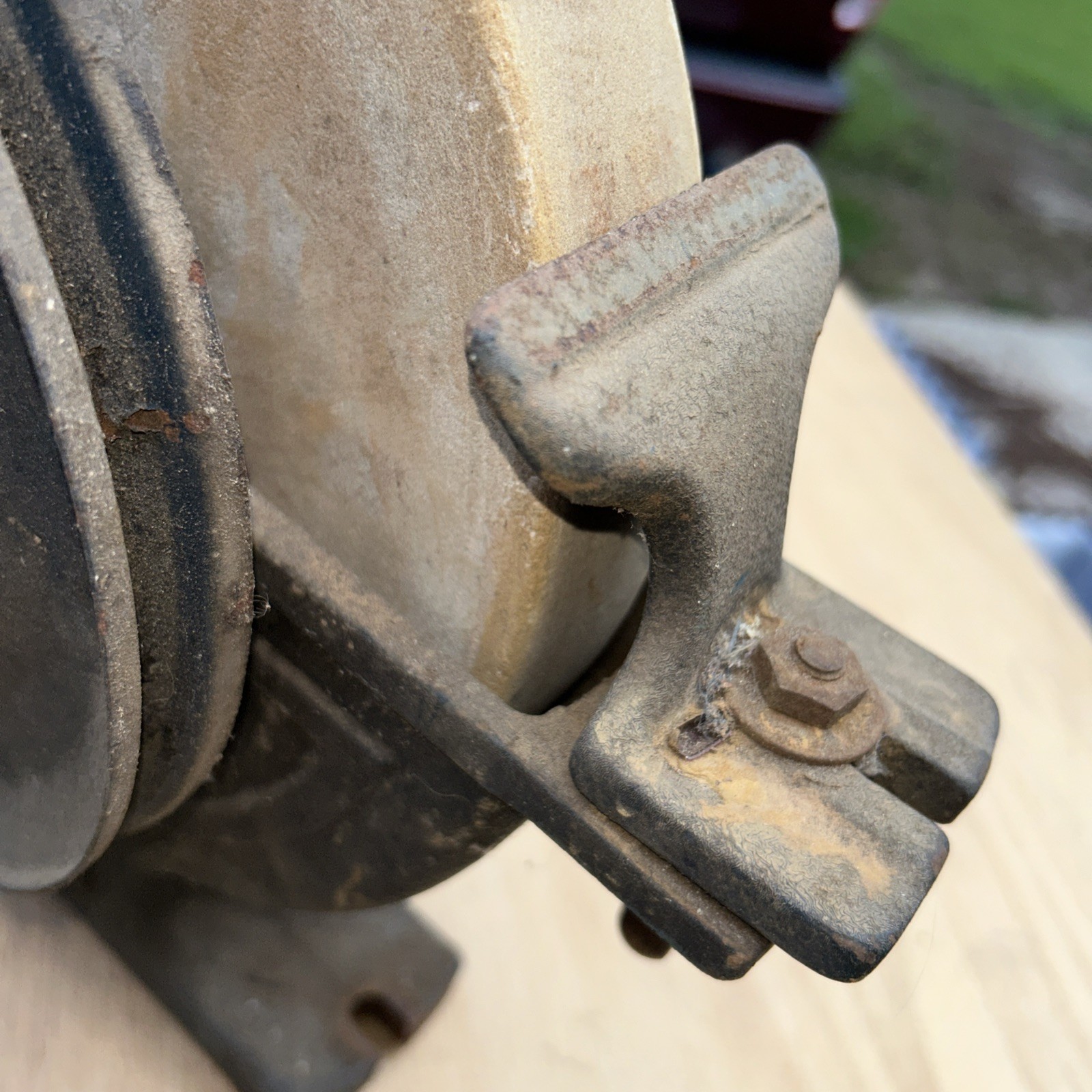 Wet Grinder Sharpener Vintage Water Wheel with pully