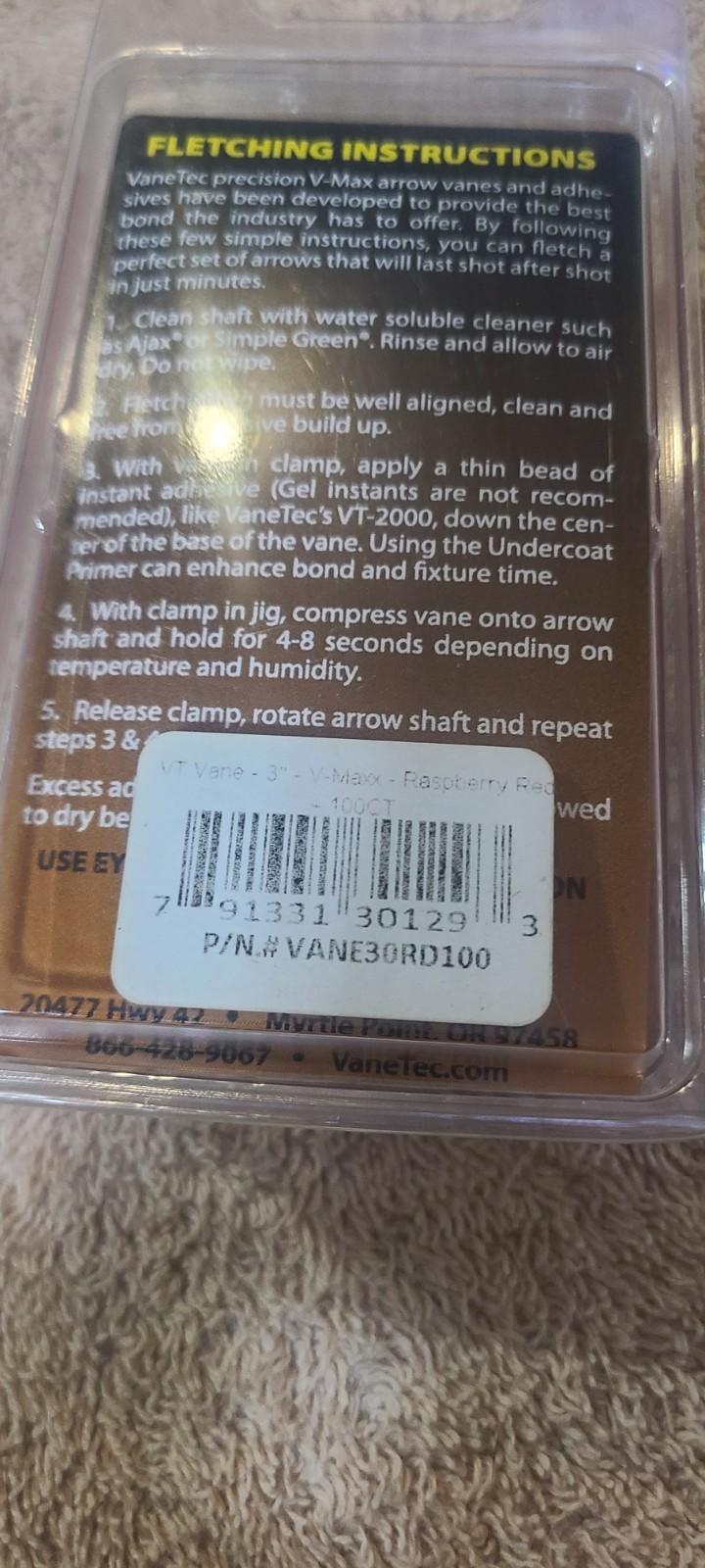 Vane Tech Fletchings