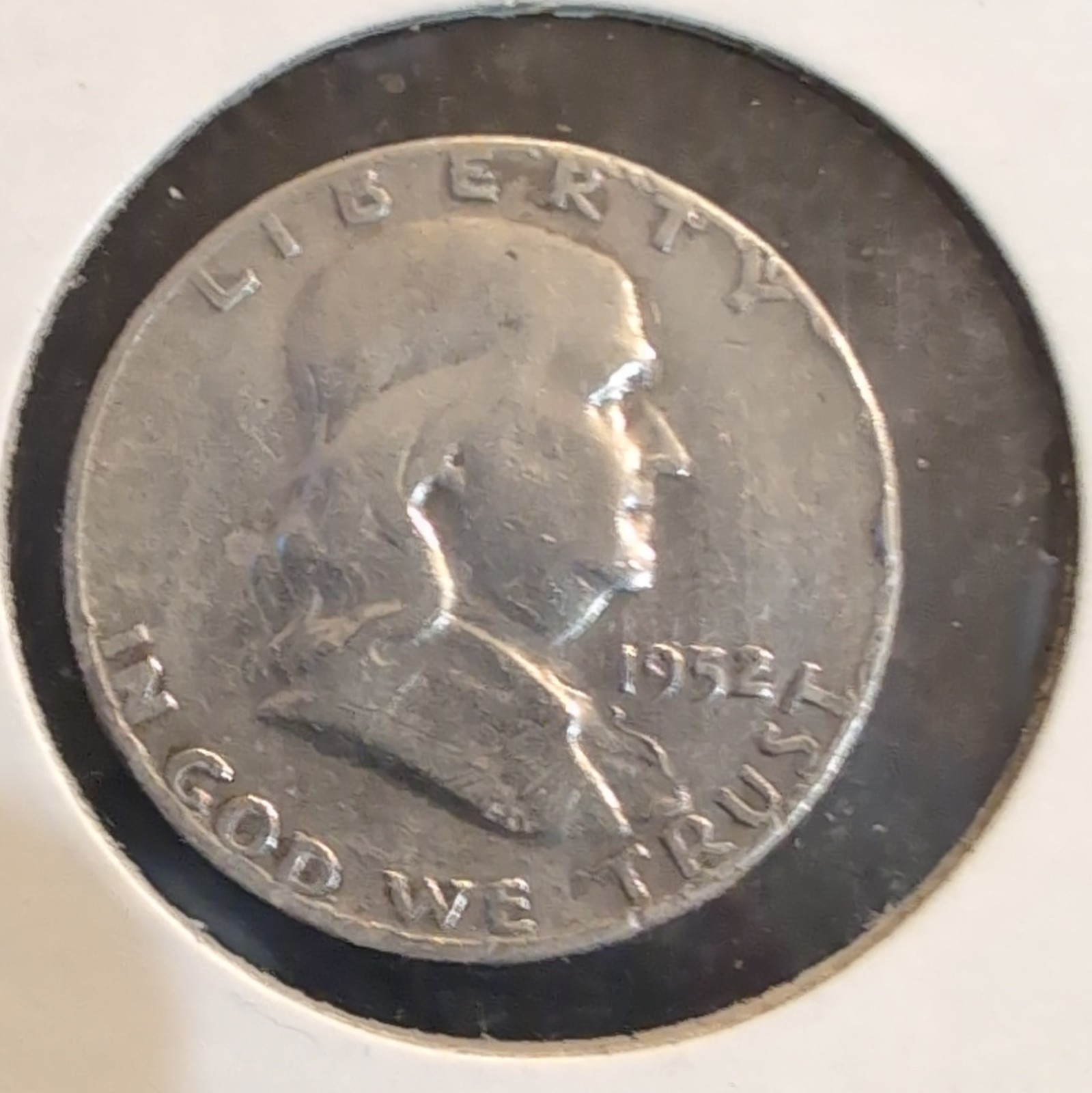 Franklin Half Dollar 1952 Circulated Silver 50C US Coin