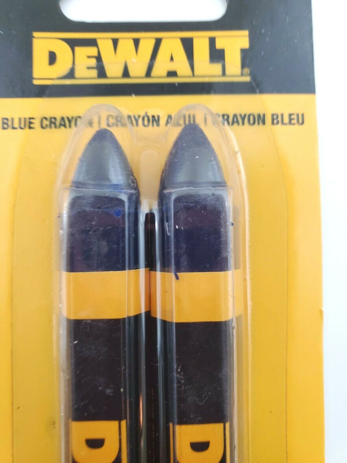 Lot of 5 Packs of 2 Dewalt DWHT72719 Blue Lumber Crayons