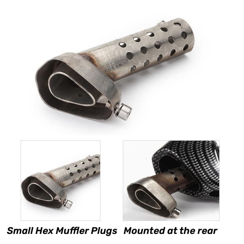 Motorcycle Angled DB Killer Silencer Insert Baffle Exhaust Muffler Can Pipe