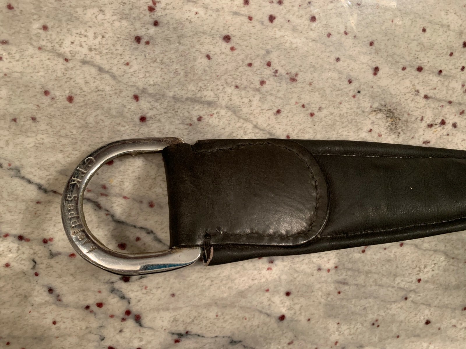 CTK Black Leather Cinch 44"