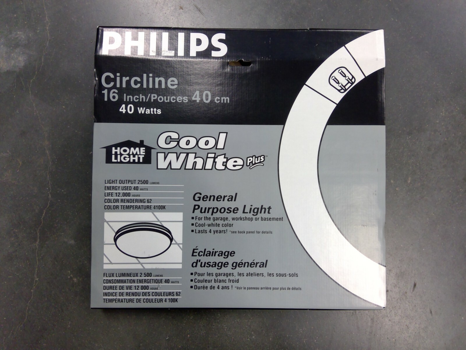 Philips FC16T9/COOL 40W 16" 4100K Circline Bulb **Free Shipping**