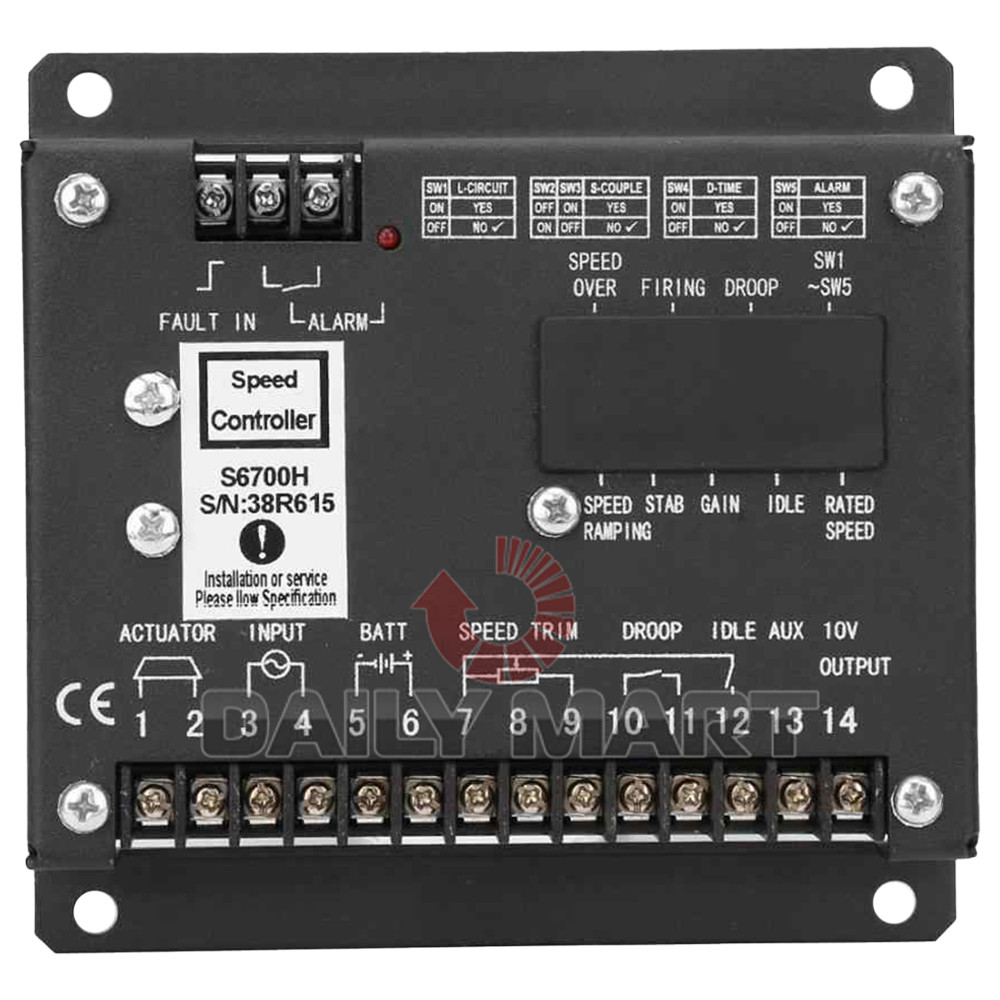 New In Box CUMMINS S6700H Generator Electronic Generator Speed Controller Panel