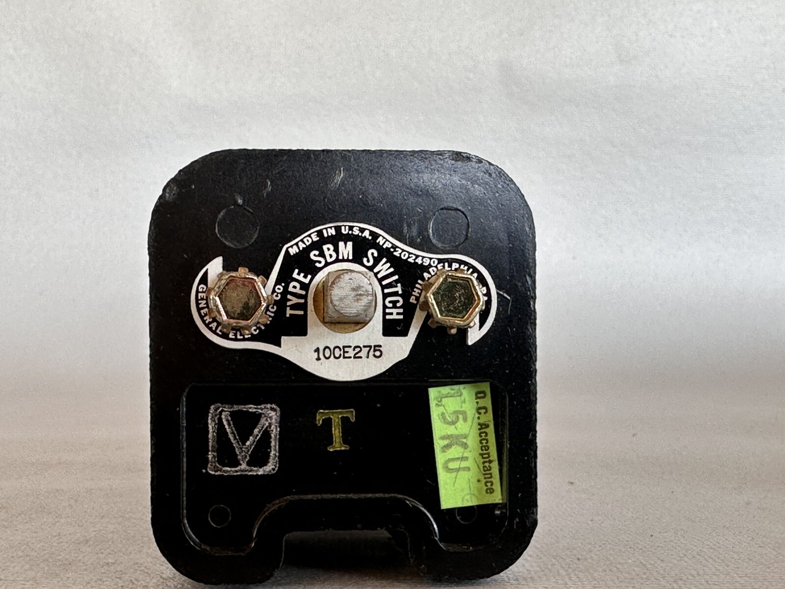 General Electric Ge SBM 10CE275 Rotary Cam Switch