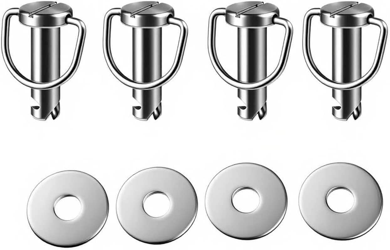 4 Pack Quick Release Hard Saddlebag Mounting Pins Compatible with Harley Touring