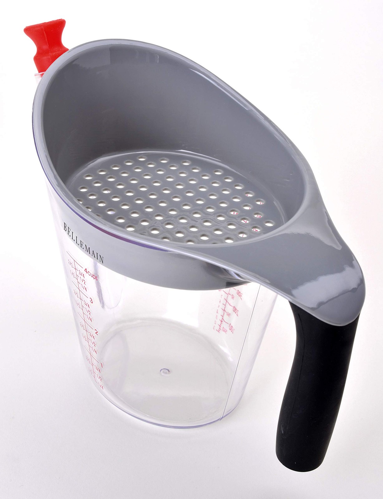 Bellemain 4-Cup Fat Separator / Measuring Cup with Strainer & Fat Stopper / 1
