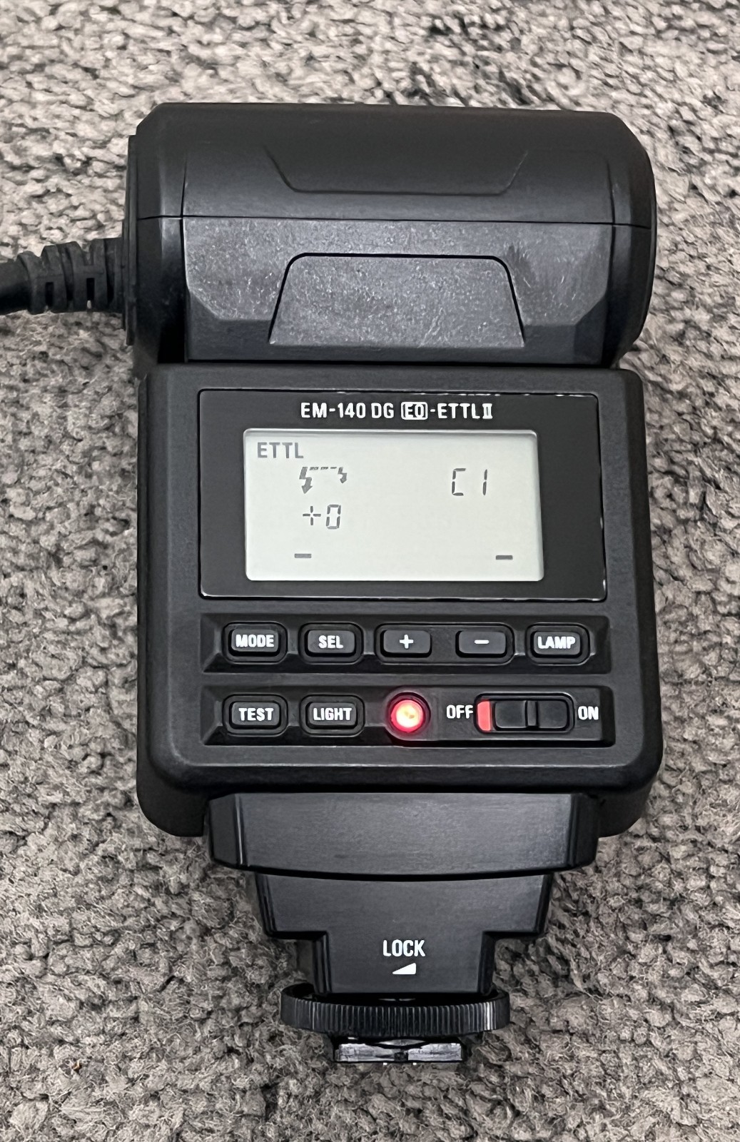 SIGMA ELECTRONIC FLASH MACRO EM-140 DG EO-ETTL II for Canon