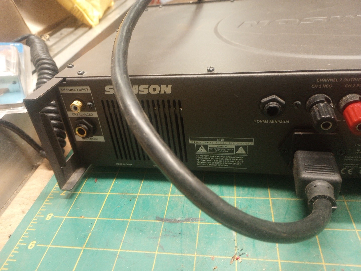 Sampson Servo 300 Audio Amplifier Powers Up