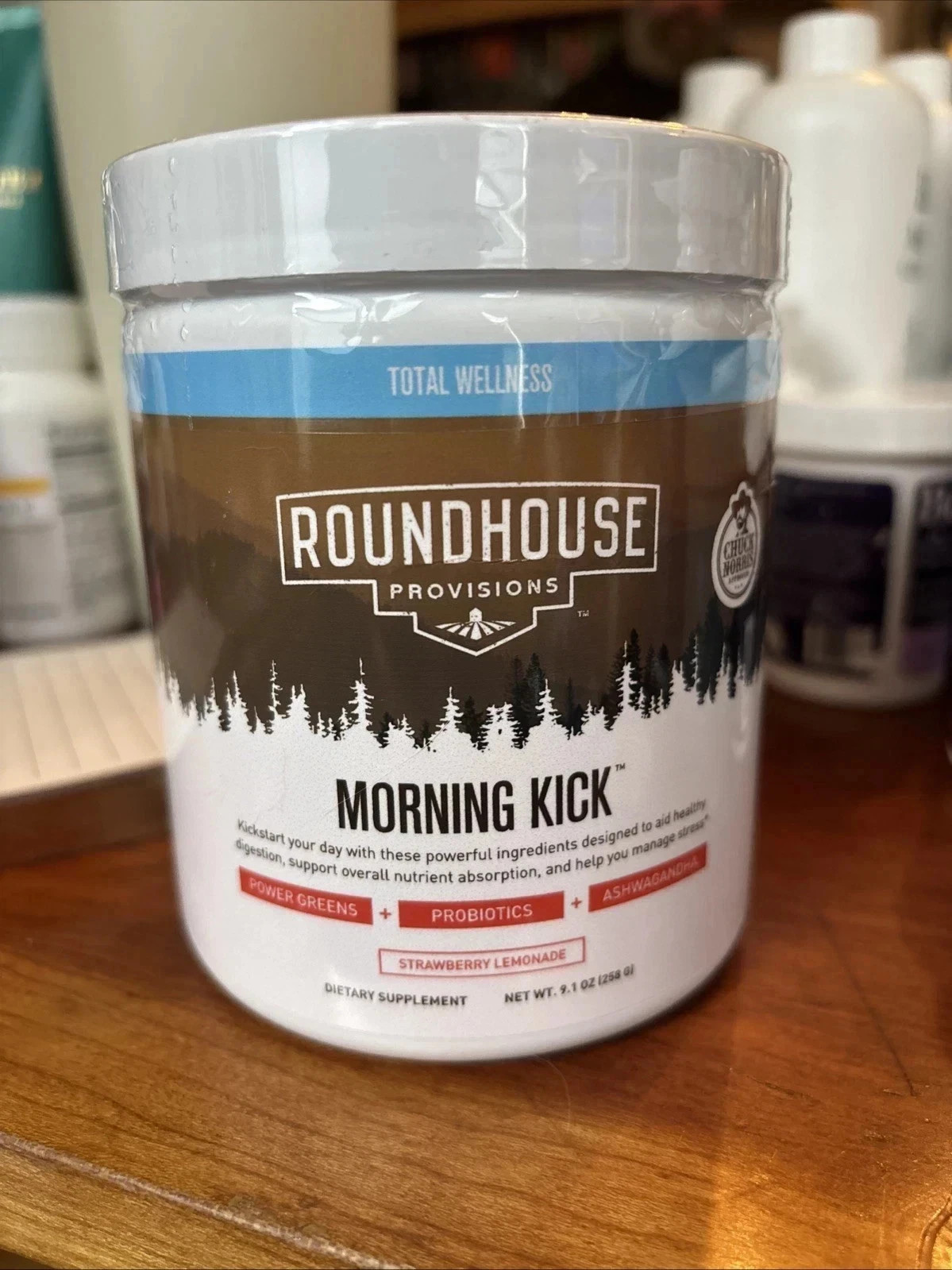 Roundhouse Provisions Morning Kick Powder Strawberry Lemonade 9.1 OZ