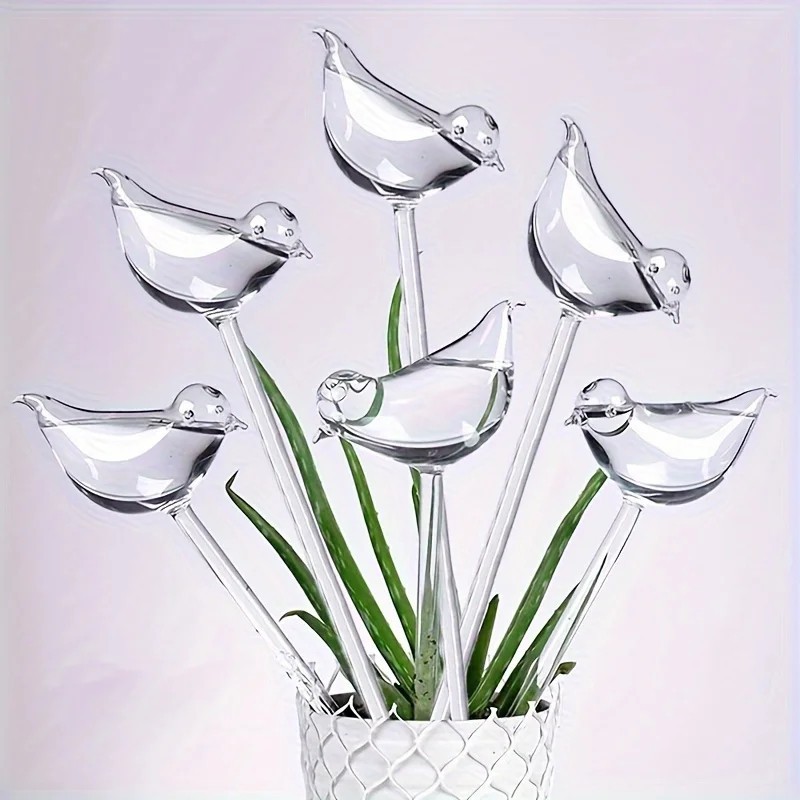 Self Watering Globes 5 Pack Bird Shape Plant Watering Device Garden Tool