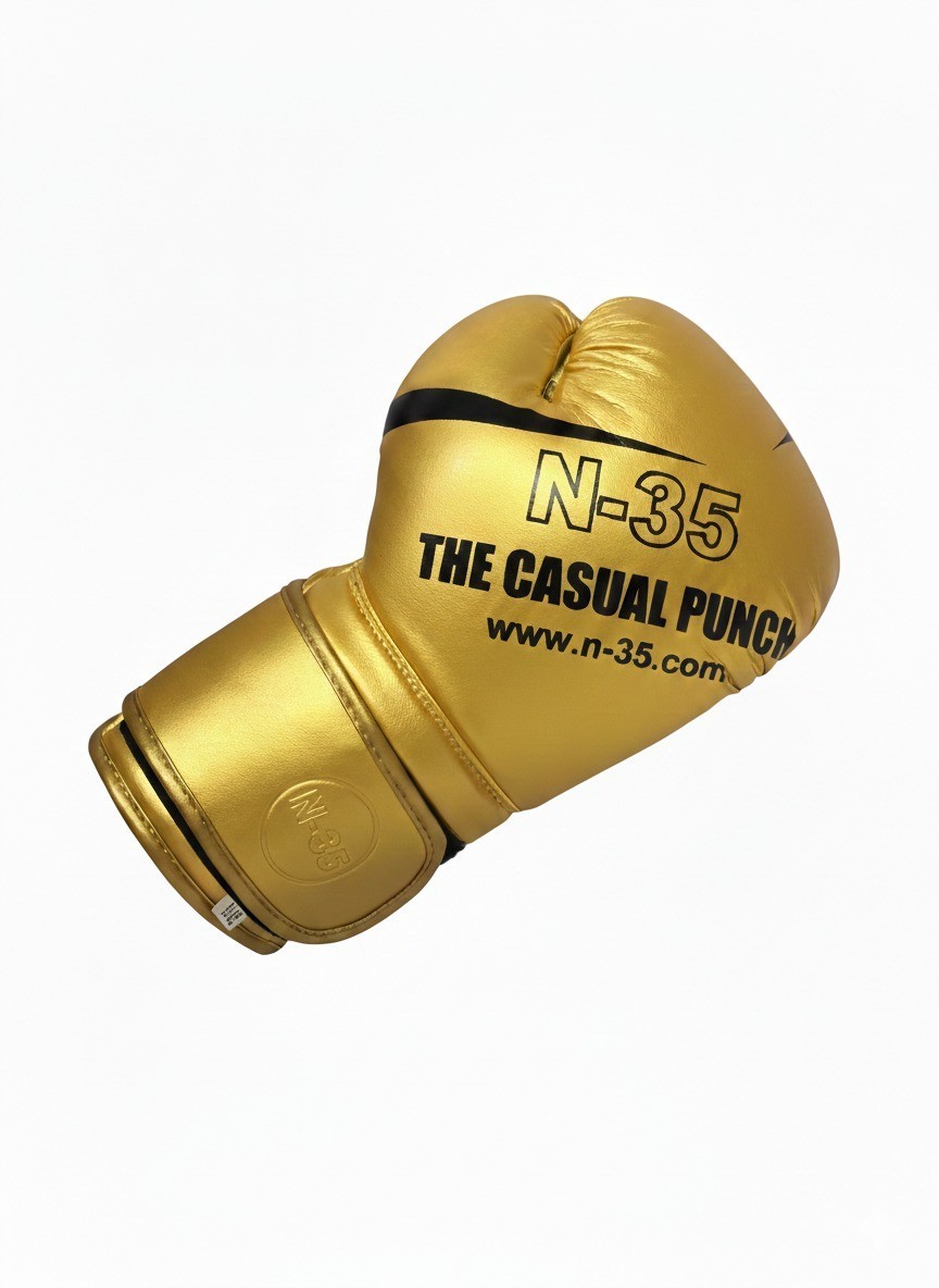 16 oz Boxing Gloves GOLD Muay Thai Taekwondo Sparring Gloves Kickboxing N-35