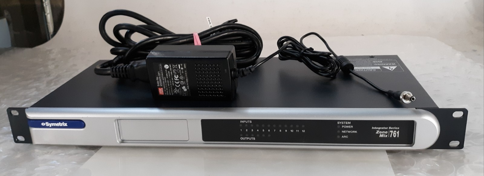 Symetrix Zone Mix 761 Integrator Series 80-0070ANA2317109 w/ AC *FOR PARTS*