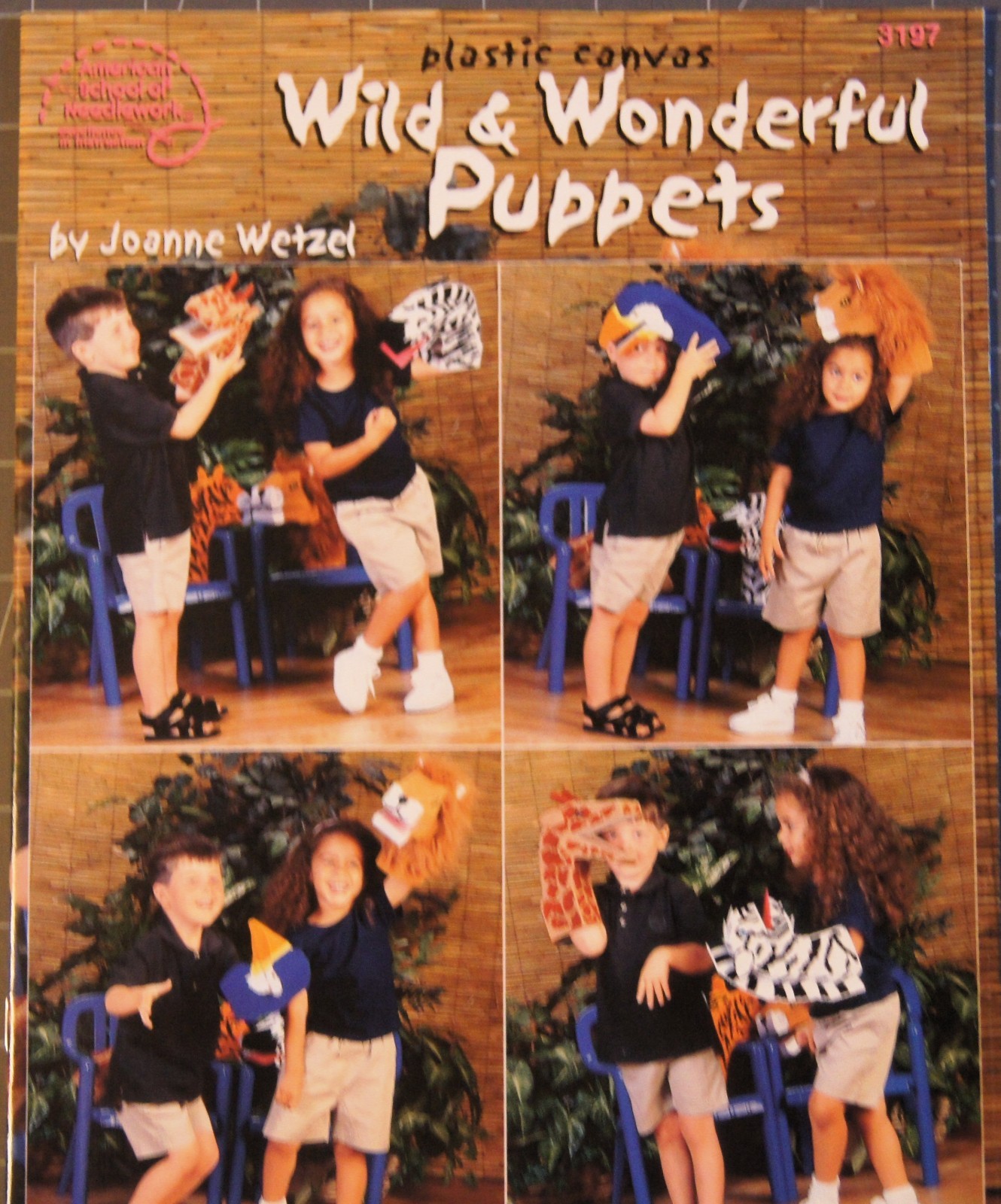 Wild & Wonderful Puppets Plastic Canvas Leaflet American School of Needlework