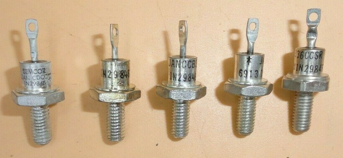 1N-2984B 20V, 10 W, SILICON, UNIDIRECTIONAL VOLTAGE REGULATOR DIODE  (Lot of 5)