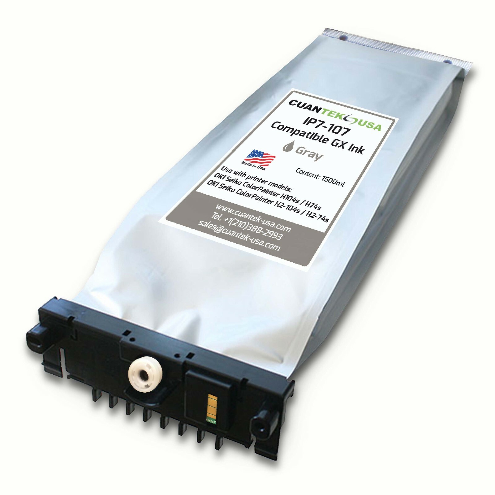 IP7 Compatible GRAY Ink 1500ml for OKI SEIKO ColorPainter H-104 H-74 H2-104 74
