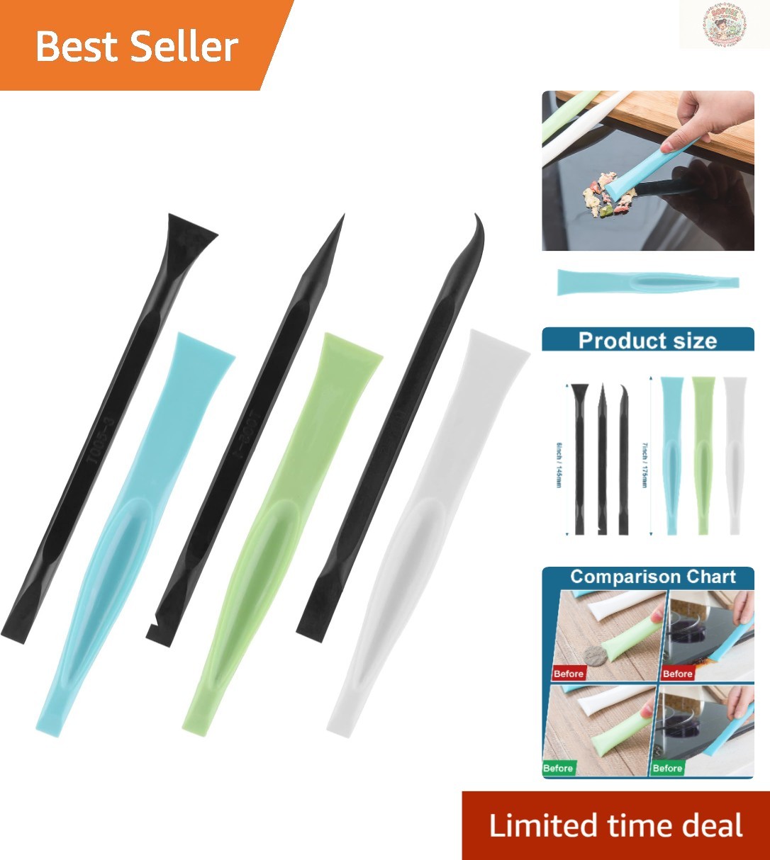 All-in-One Non-Scratch Plastic Scraper Set: 6 Tools for Every Application