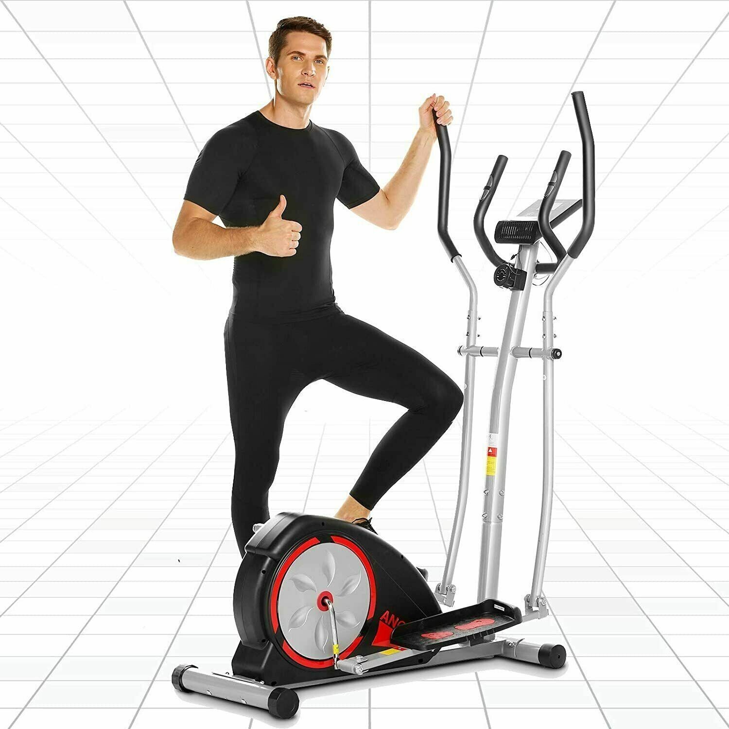Elliptical Machine 350lbs Cardio Exercise Equipment for Home Gym Workout Gift