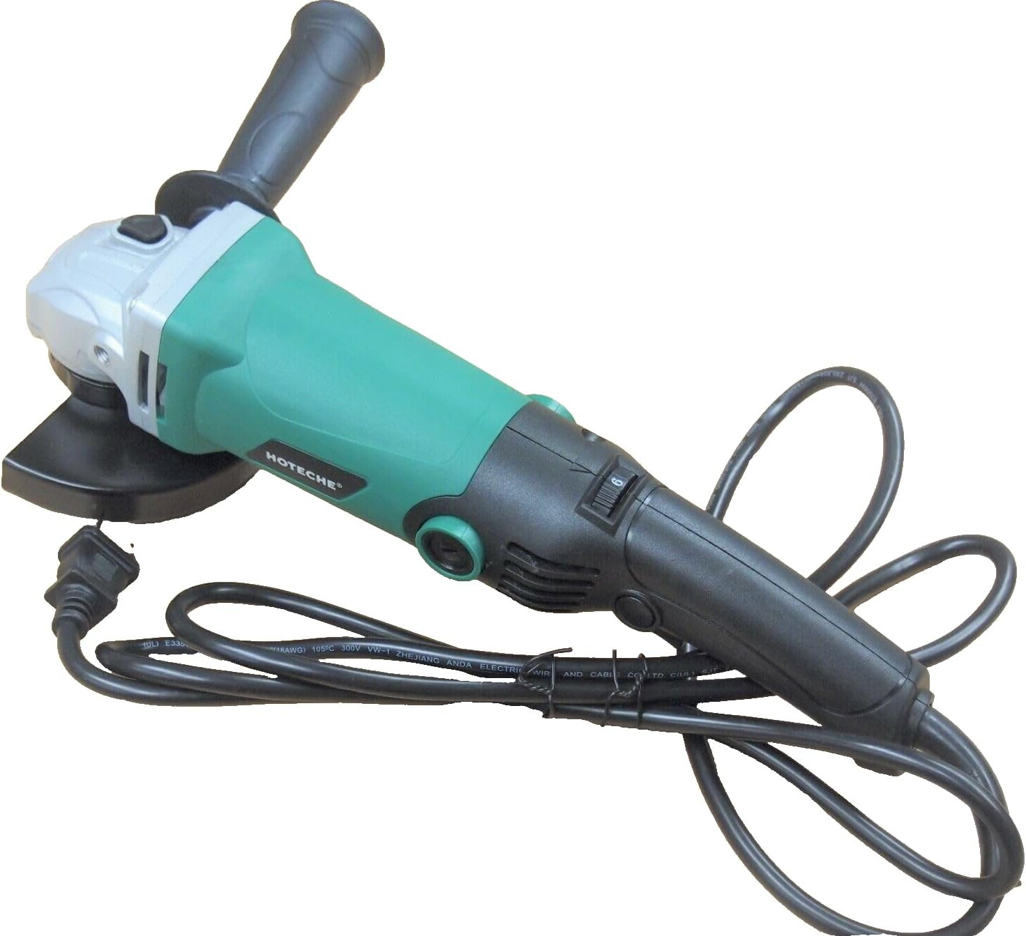 4-1/2" Electric Variable Speed Angle Grinder Trigger Grip Long Handle 950W