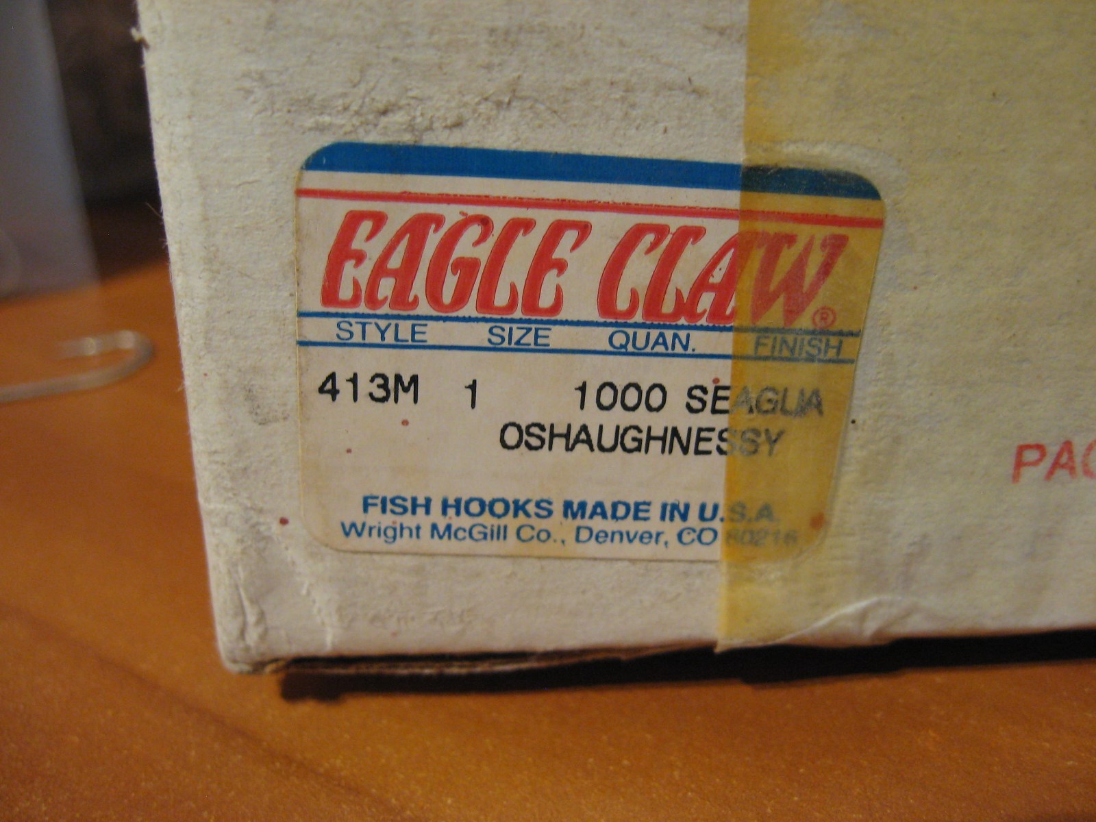 100 Eagle Claw Size 1 Sea Guard 413 O'shaughnessy 60° Jig Mold Fish Hooks