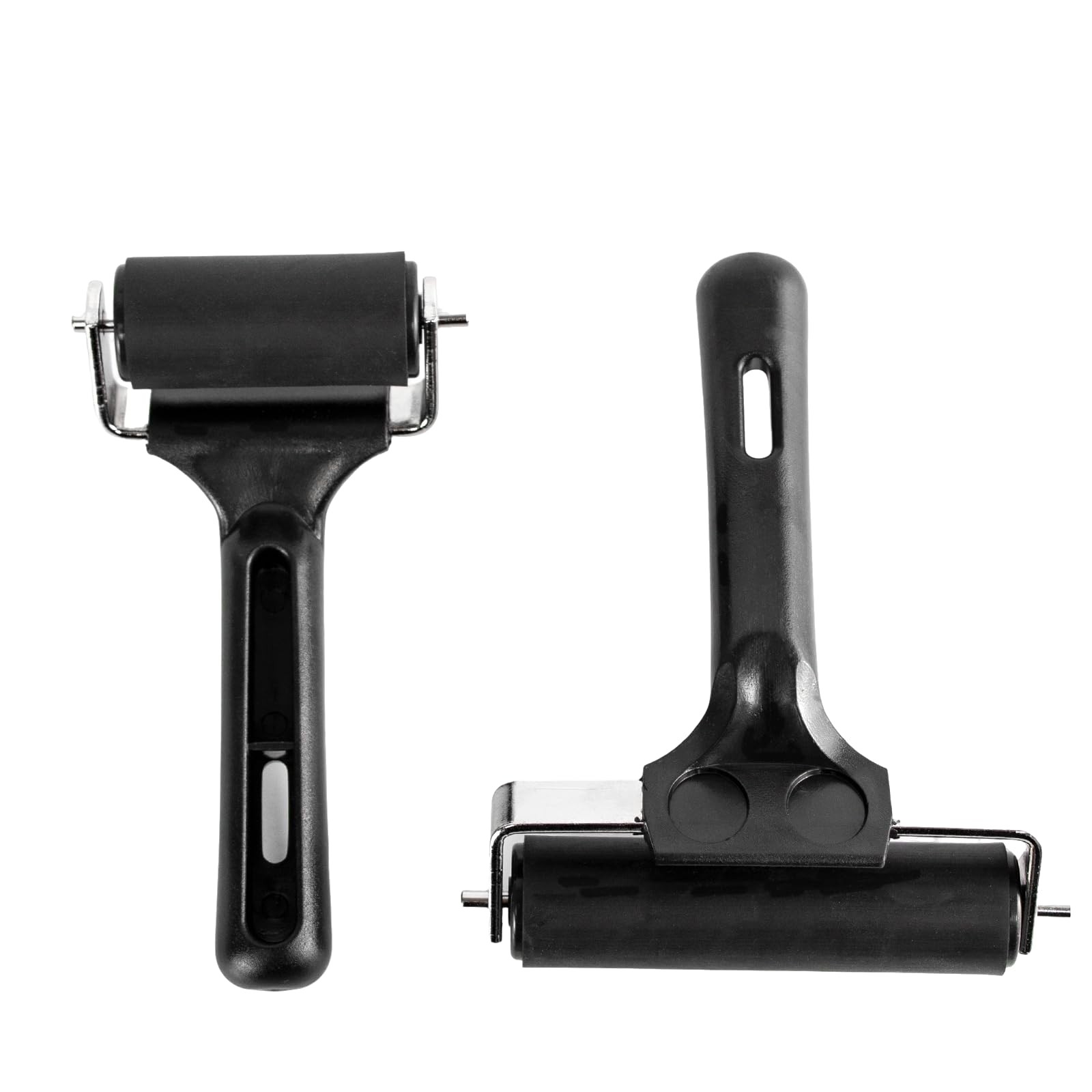 2Pack Brayer Rollers for Crafting  4Inch & 2.2Inch Rubber Rollers for Printma...