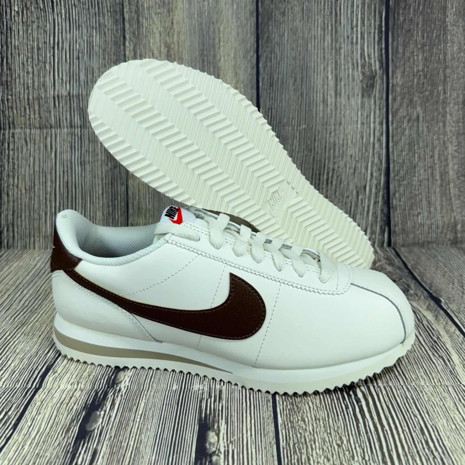 Nike Cortez Sail/Cacao Wow/Khaki/White Womens size 8 DN1791-104