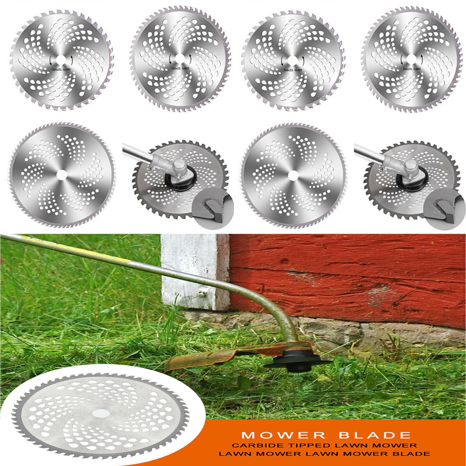 For Weeder Brush Cutter Alloy Circular Saw Blade Lawn Mower Cutting Disc Tool