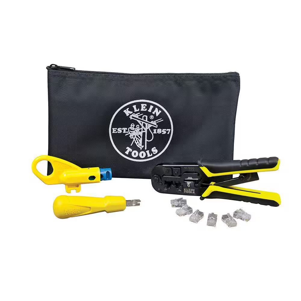 Klein Tools Twisted Pair Installation Tool Set with Zipper Pouch Vdv026 212