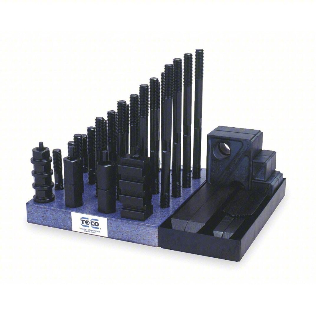 TE-CO 20212 Clamping 1-1/2" Step Block 1/2"-13 Stud 51 Pc. for 5/8" T-Slot 2YGN3