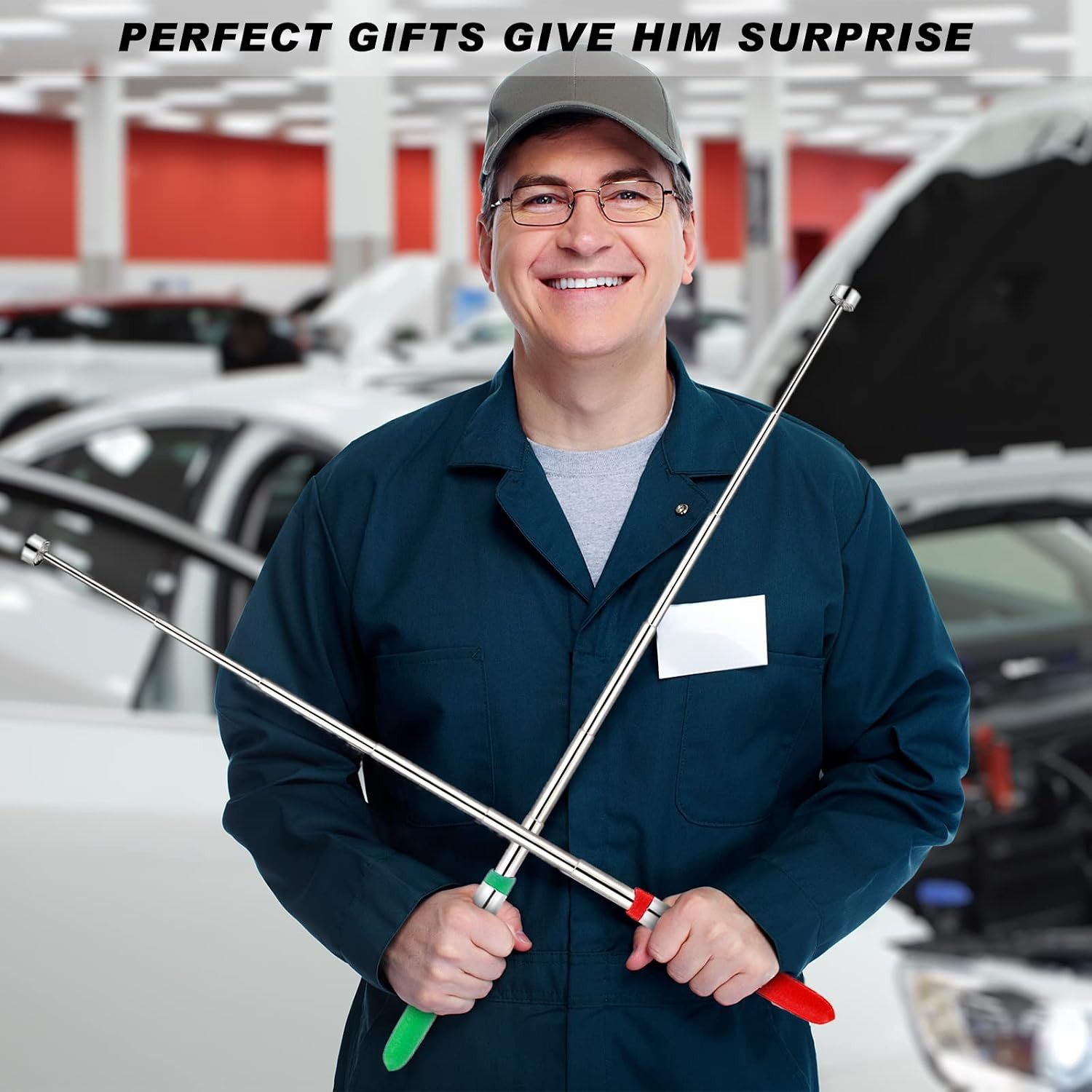 12 Pieces Telescoping Magnetic Pickup Tool 8 Lbs 30 Inch Extendable