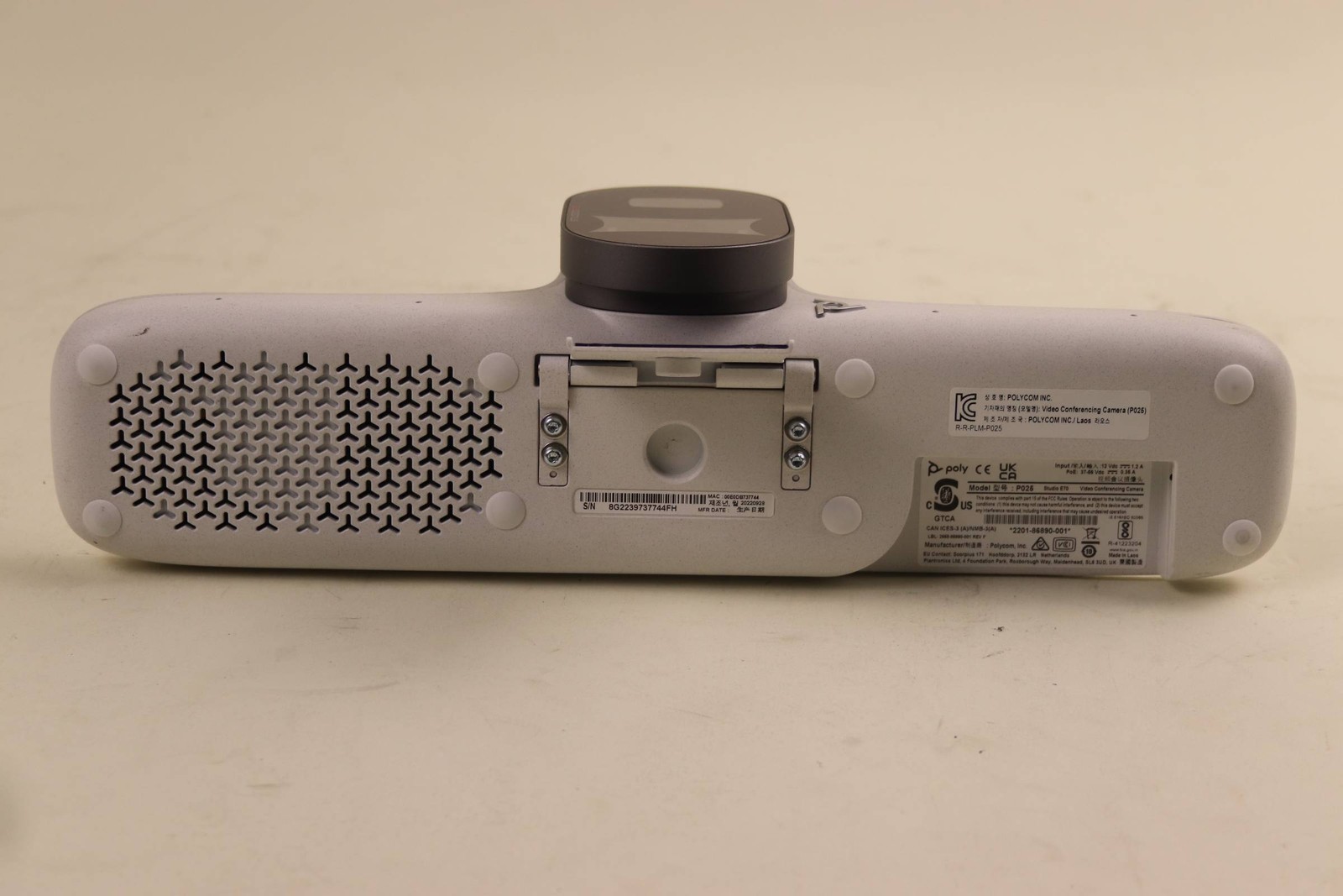 POLYCOM STUDIO E70 VIDEO CONFERENCING SYSTEM | P025 | WHITE | NO POWER ADAPTER