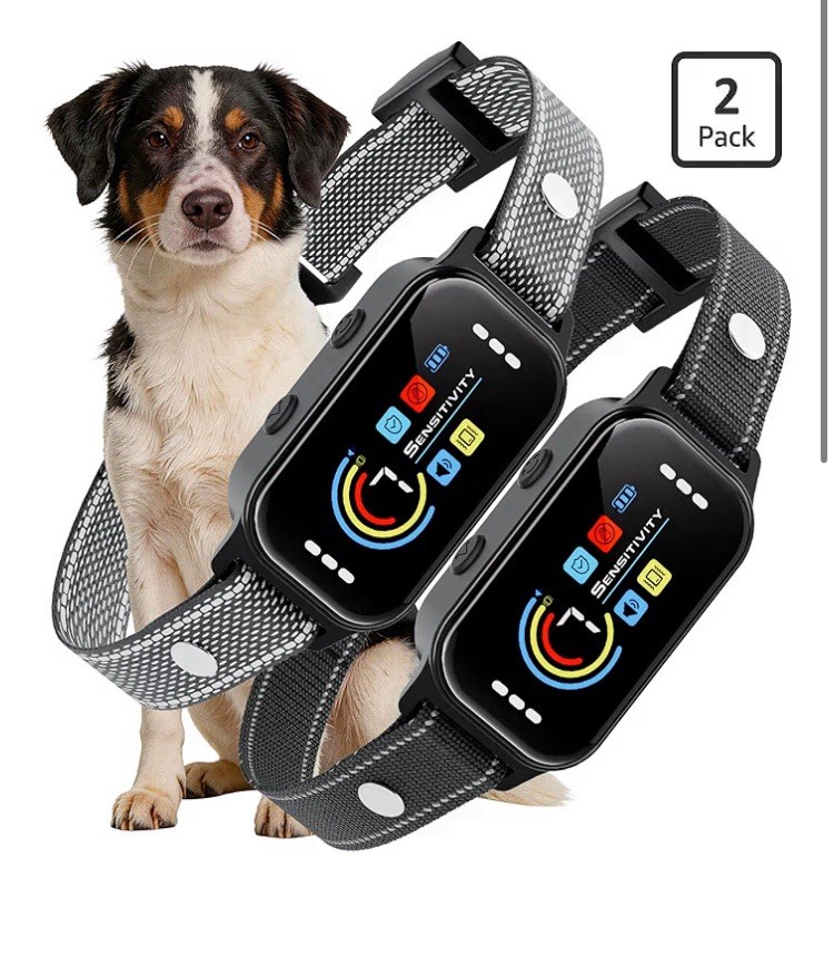 Smart Bark Collar for Dogs 8-120lbs Anti Bark, 7 Adjustable Sensitivity, 2 Pack