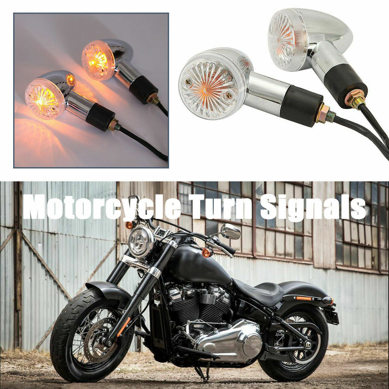 2x Motorcycle Turn Signal Tail Lights For Yamaha VStar 650 XVS650 Custom Classic
