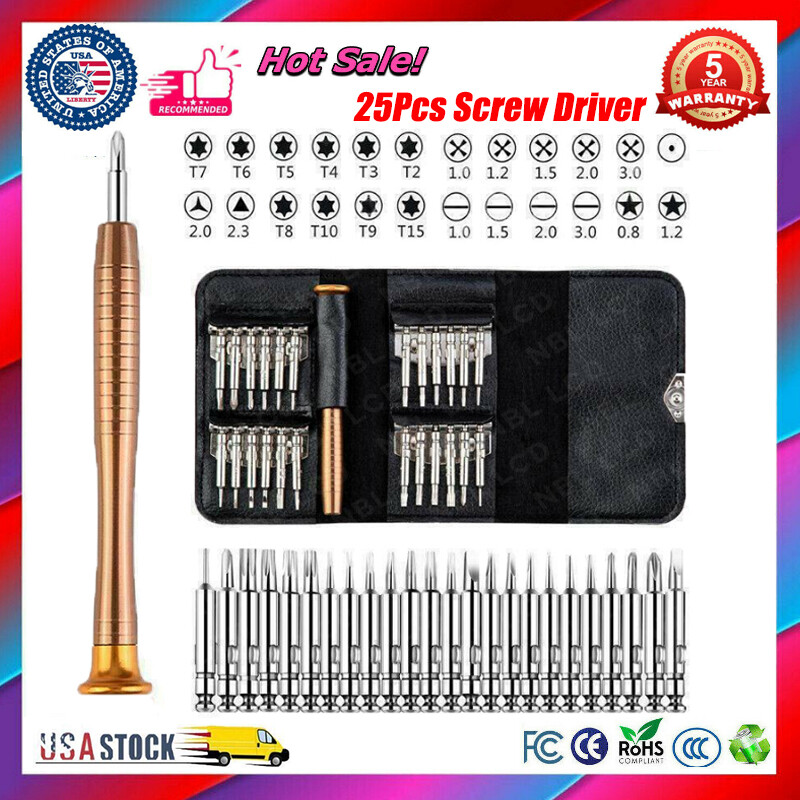 25 in 1 Mini Repair Precision Screwdriver Torx Tool Kit Set For Phones MacBook