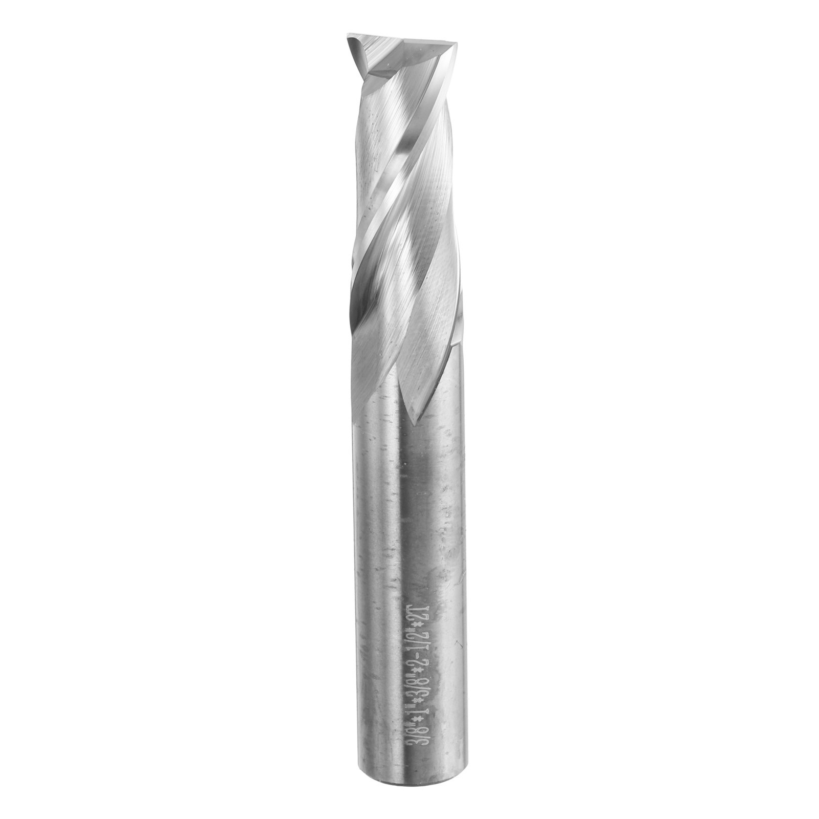 Spiral Router Bit 3/8"x3/8"x1"x2-1/2" 2 Flutes 30 Degree Helix HRC44-46