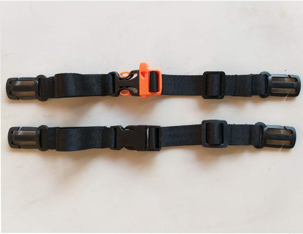 2 Pack Backpack Chest Strap- Nylon -Suitable for Webbing on The Backpack up to1i