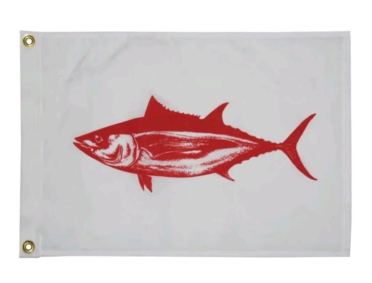 TaylorMade Products, Fisherman's Catch Flag, Fish Pennant, Nylon, 12 x 18 inch