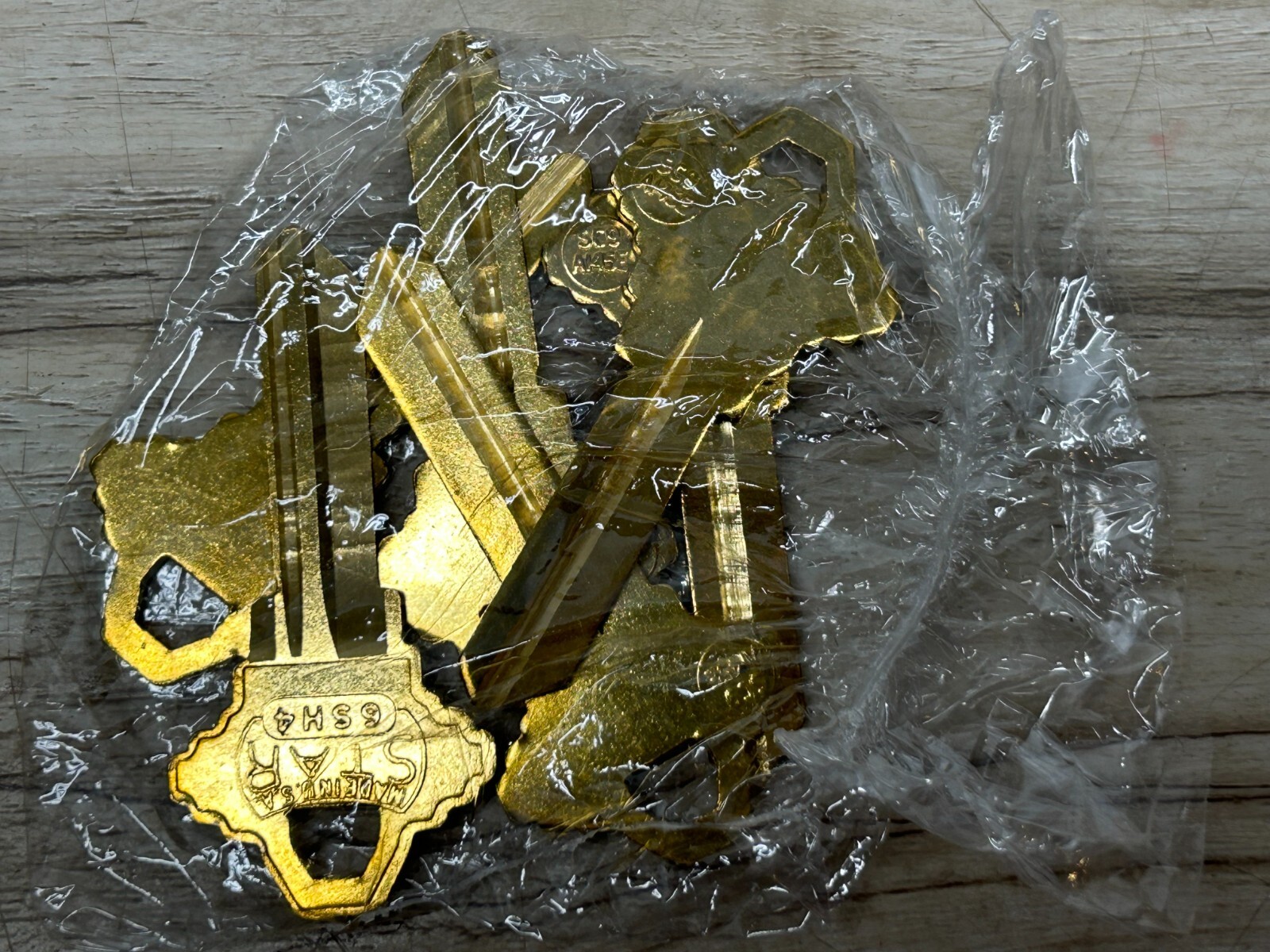 STAR Locksmith Supplies Brass Key Blanks 6SH4 Set Of 6 Made In USA
