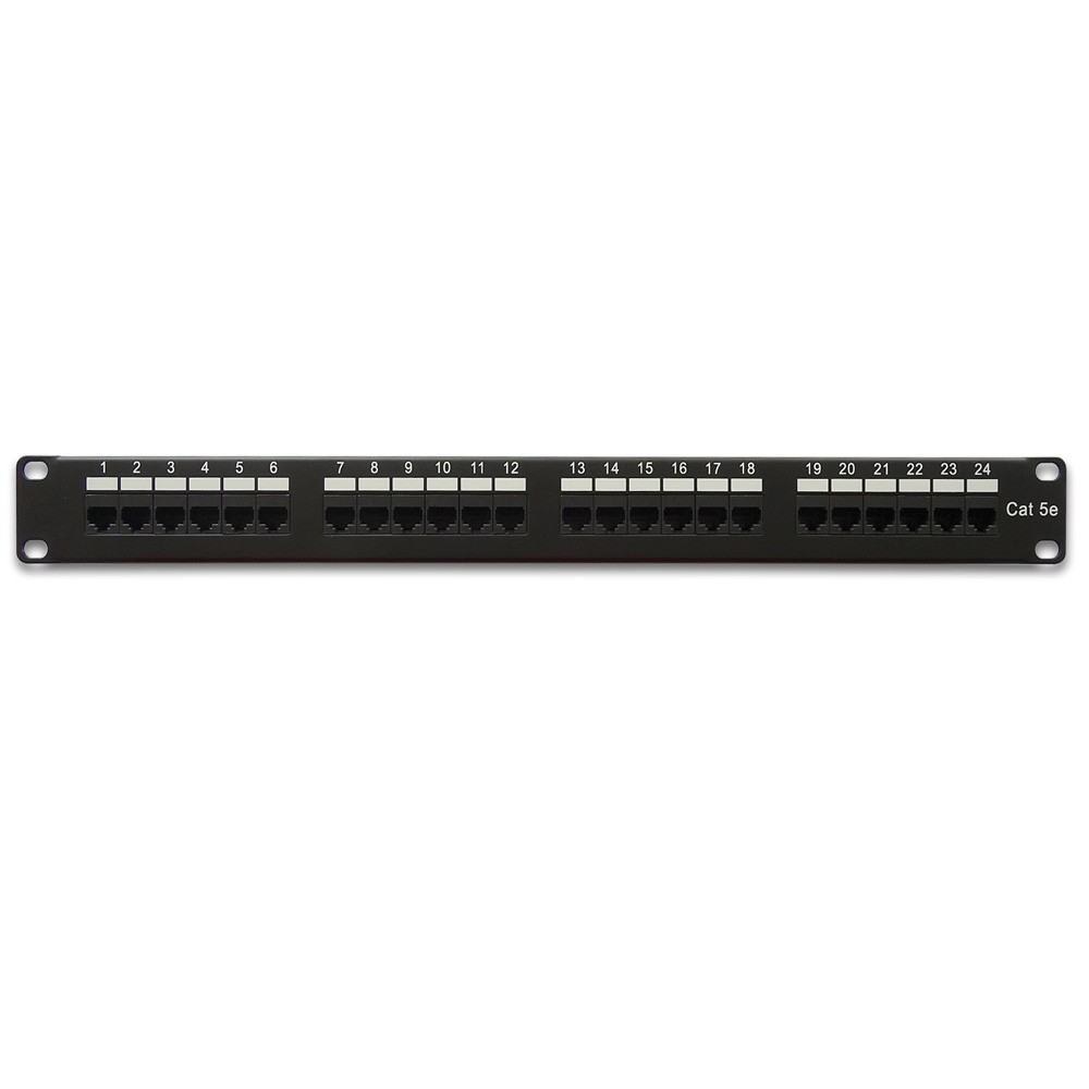 5 Pack of CAT5E 110 Type Patch Panel 24 Port Rackmount