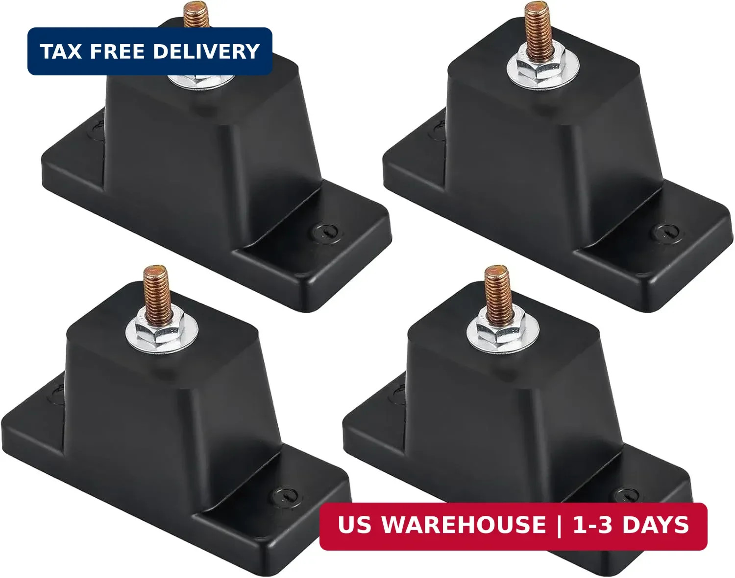 4 Pack Rubber Vibration Isolator Mounting Bracket for Air Conditioner Condenser