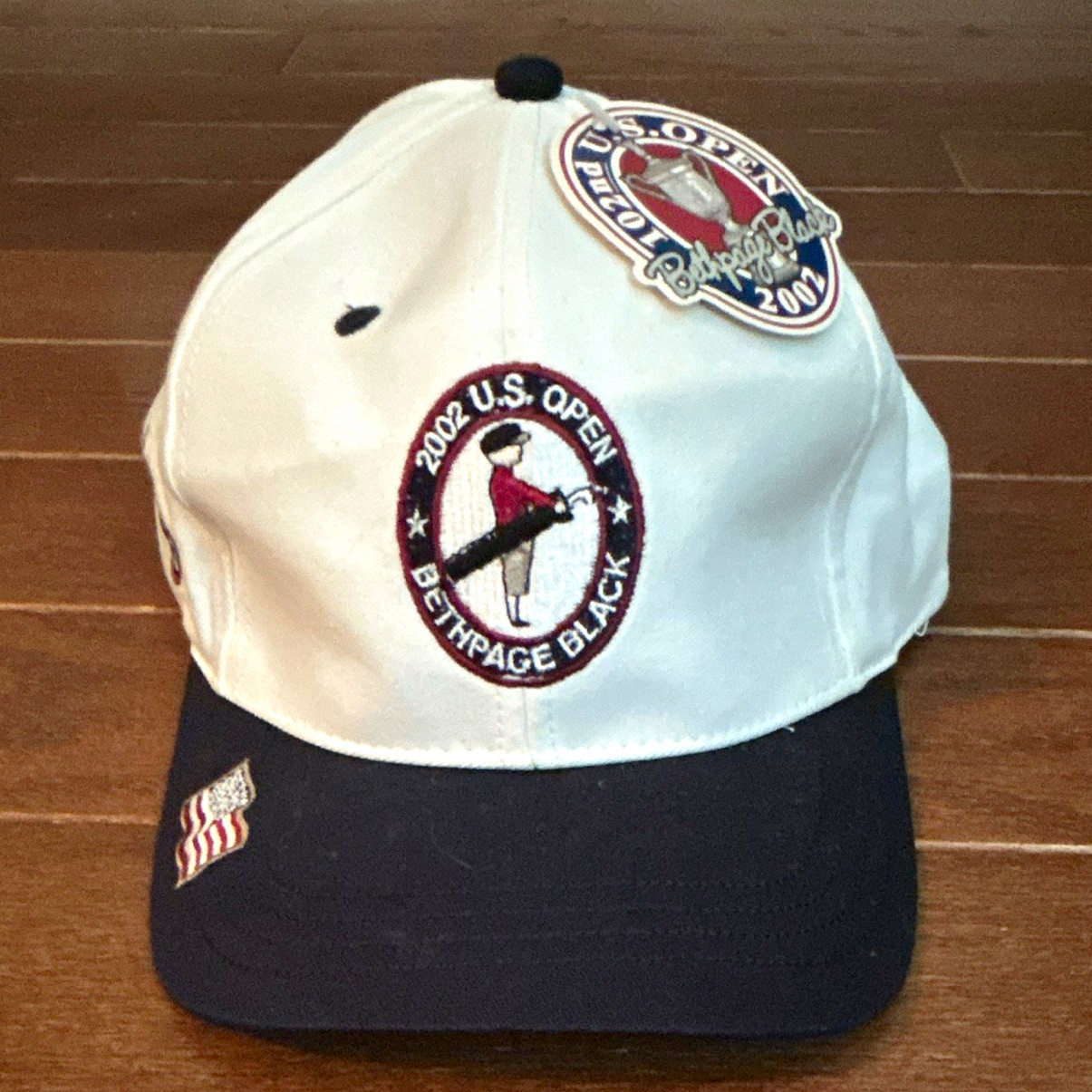 New With Tag Ahead 2002 U.S. Open Bethpage Black Golf Hat Adjustable Embroidered