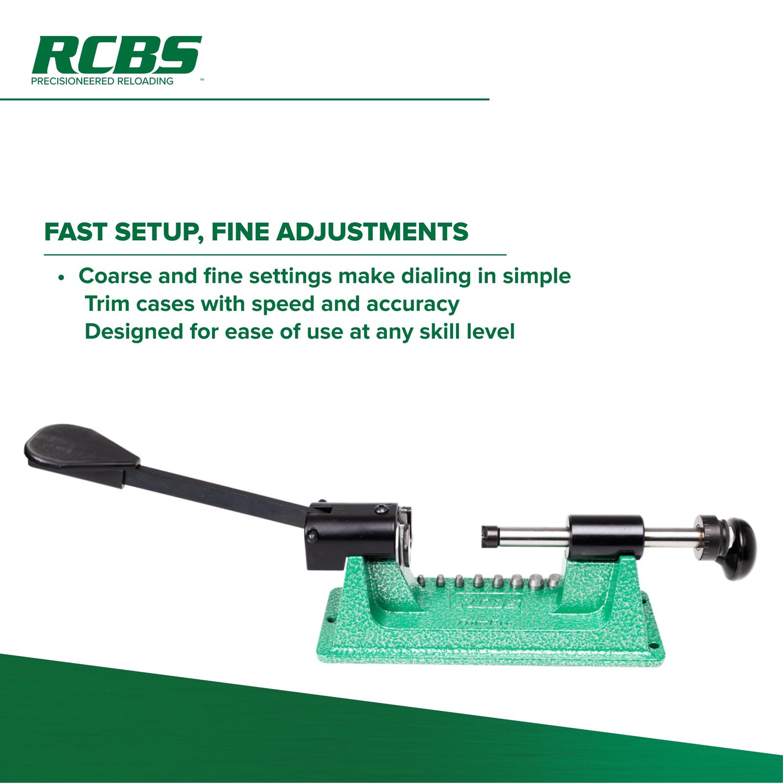 RCBS Trim Pro-2 Manual Case Trimmer Kit, Precision Trimming One Size, Multi