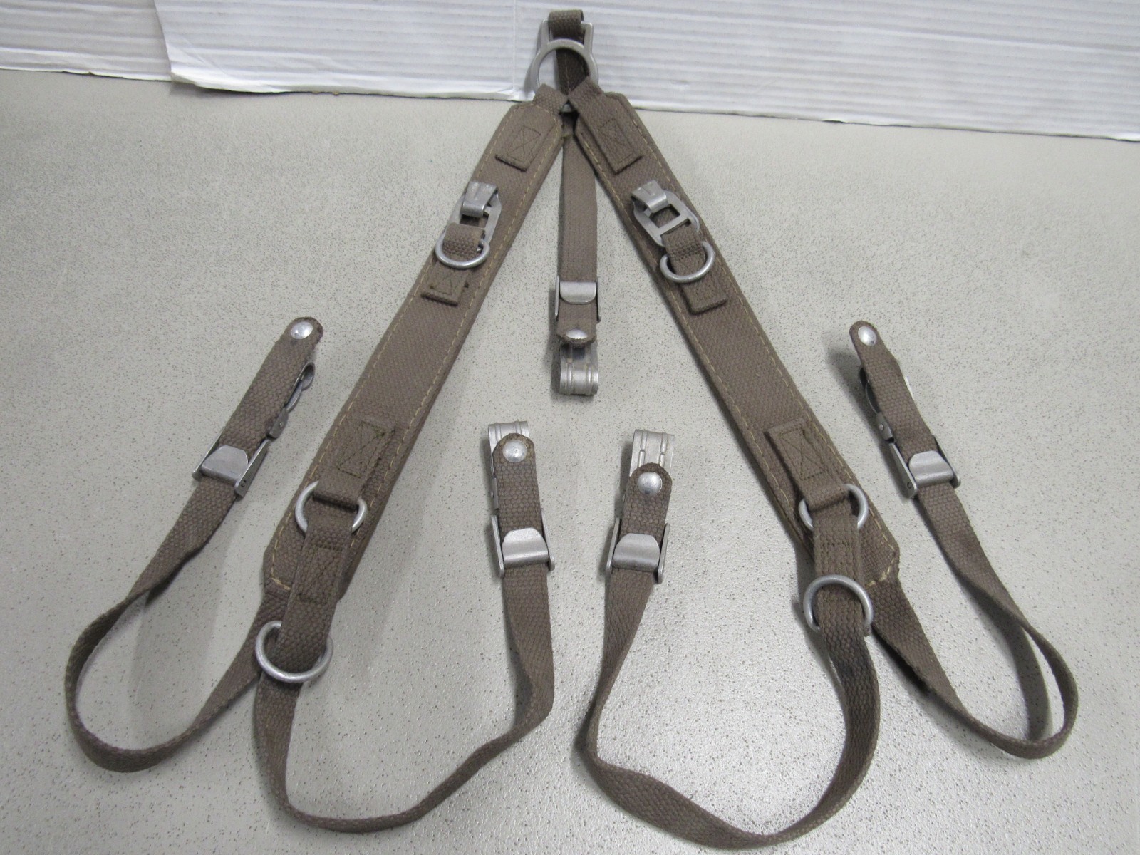 West German Bundeswehr Combat Field Suspenders Y-Straps 1960'S - 1970'S Era